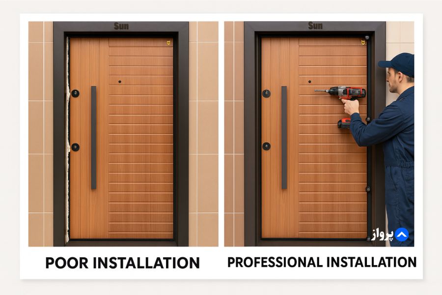 تفاوت درب ضد سرقت معمولی با درب ضد دیلم