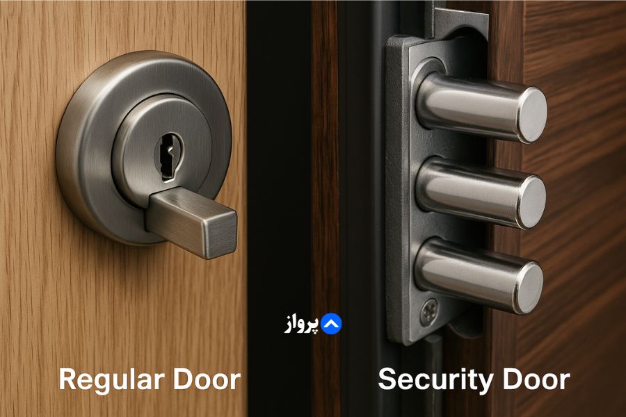 تفاوت قفل درب ضد سرقت و درب معمولی
