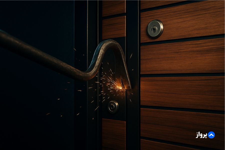 دیلم کردن درب ضد سرقت